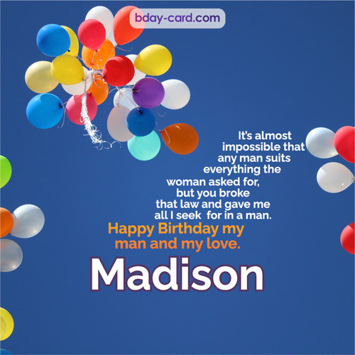 happy birthday madison images