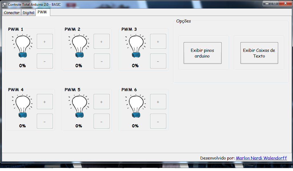 Programa para Controlar o Arduino - Controle Total Arduino 2.0 - BASIC