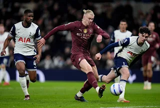 Em uma partida electrizante, Erling Haaland marcou seu 20° gol na Premier League, levando o Manchester City a uma vitória por 1 a 0 sobre o Tottenham, reposicionando o time entre os quatro primeiros
