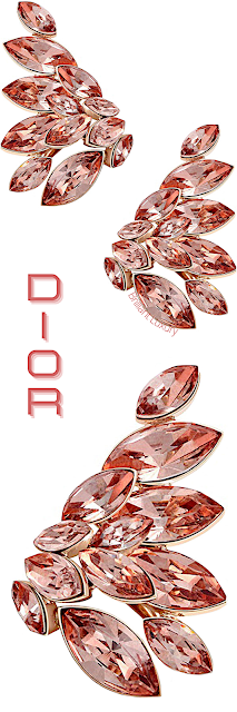 ♦Dior sparkling Everdior earrings in pink #dior #jewelry #earrings #brilliantluxury