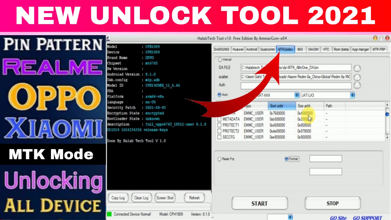 Halabtech Tool V1.0 Samsung,Qualcomm,Huawei,Xiaomi,MTKLatest Model Supported Free Download