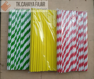 Jual Paper Straw/ Sedotan Kertas/Party Straw Banjarmasin