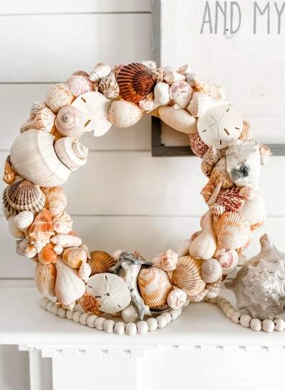 Handmade DIY Shell Wreath Ideas