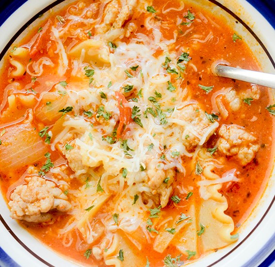 WEIGHT WATCHERS LASAGNA SOUP #healthy #diet