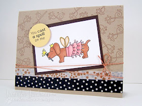 Dachshund card with tutu by Newton's Nook Designs