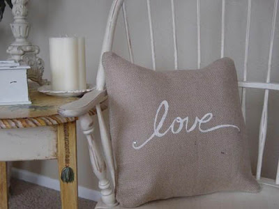 romantic decoration with cushions and pillows