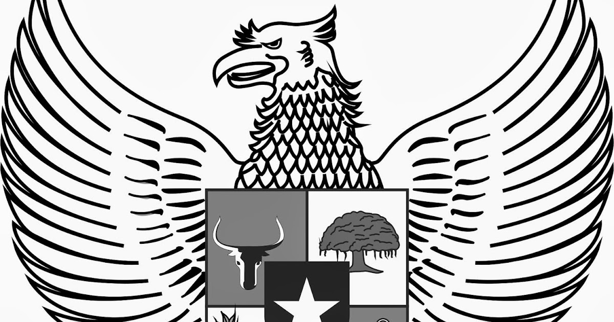 Logo Lambang Garuda Hitam Putih BW Cari Logo