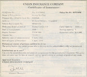. really the legal contract between the insured and the insurance company.