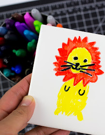 Easy Sharpie Tile Art with Kids