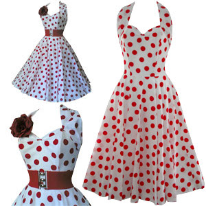 Polka  Dress on White And Red Polka Dot Dress Jpg