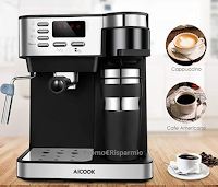 Logo Amazon : Macchina per caffè 3in1 con montalatte e termos : da 299€ a soli € 72! Solo fino al 10 ottobre