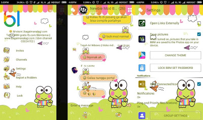 Free Download BBM Whatsapp Keroppi V2.13.0.22 Apk Terbaru