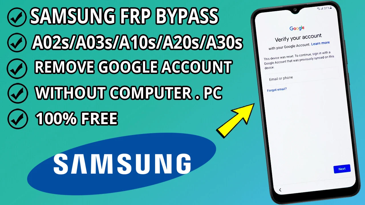 How To Bypass FRP Samsung A02s/A03s/A10s/A20s/A30s Without pc