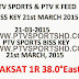 PTV Sports Biss Key | 21 March 2015 | PTV K Feed Biss Code | 21 Mar 2015