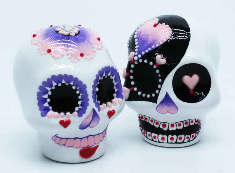 Skull Lover Wedding Cake Topper 0033