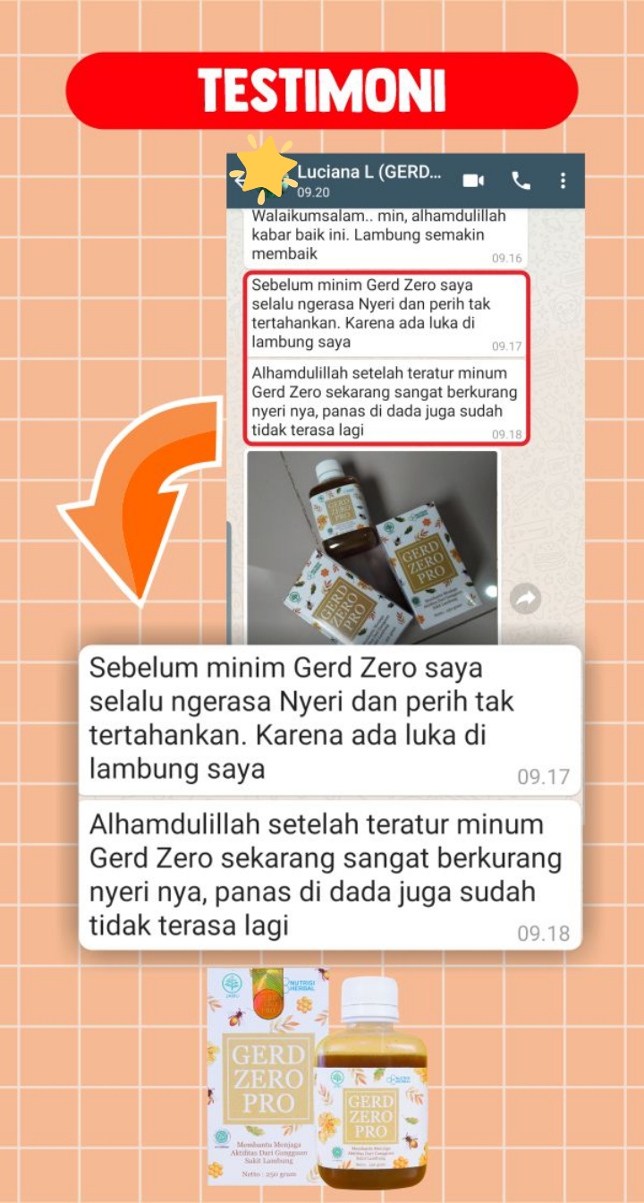 Testimoni Madu Gerd Zero Pro