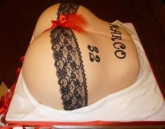 A dress covered ass cake for males