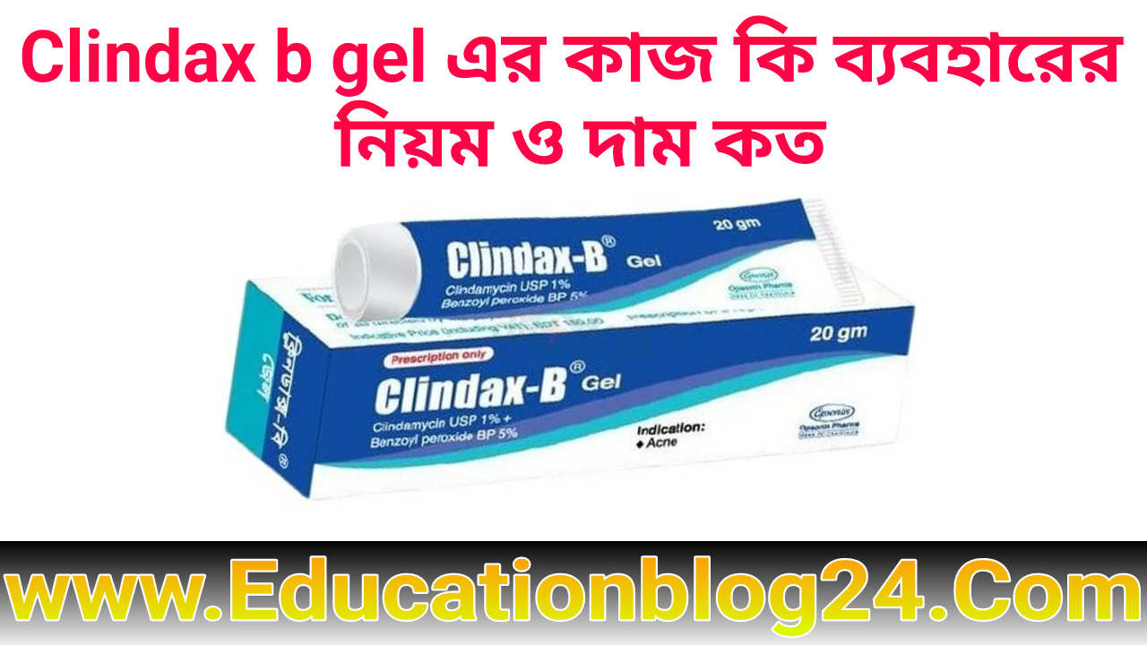 Clindax b gel এর কাজ কি (ক্লিনডাক্স বি জেল) | ক্লিনডাক্স বি জেল ব্যবহারের নিয়ম | ক্লিনডাক্স বি জেল এর দাম কত