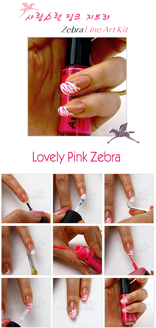 PINK Zebra Nail