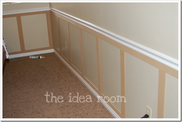 Faux Wainscoting DIY-Version 2 - The Idea Room