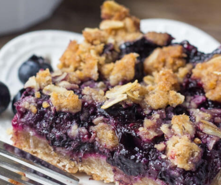 The Best Blueberry Oatmeal Crumble Bars Recipe