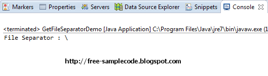 How To Get File Separator Using System Class