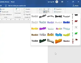 Membuat Tulisan Melengkung di Microsoft Word
