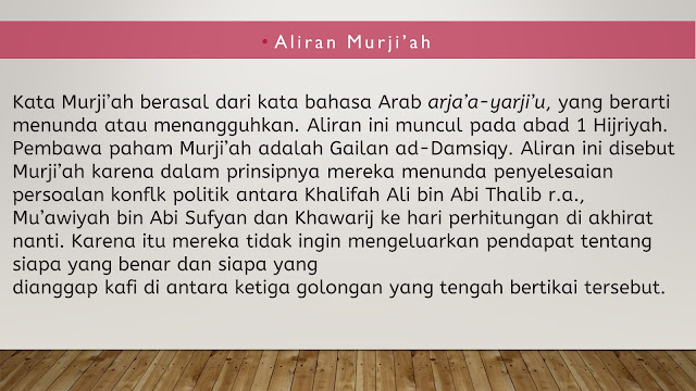 Khawarij dan Murji'ah: Sejarah, Tokoh, dan Doktrin Ajaran