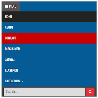 Menu Responsive plus Kotak Pencarian