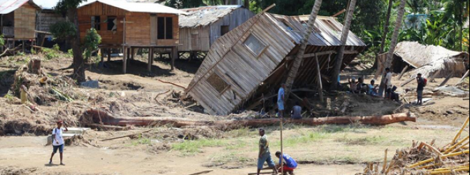 52 000 personas afectadas después de las graves inundaciones que golpean las Islas Salomón, 11 de Abril 2014