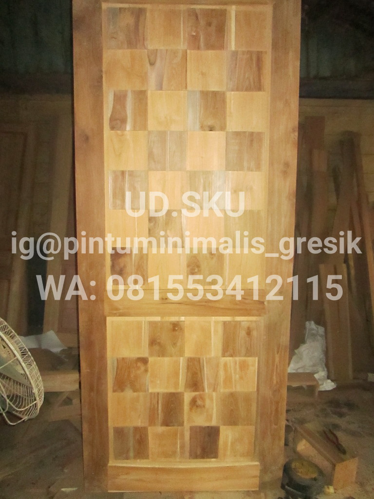 Jual Kusen Pintu Cendela Jati Minimalis Murah Gresik 