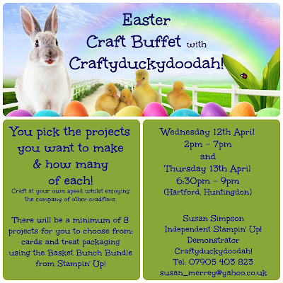 Stampin' Up! UK Independent Demonstrator Susan Simpson, Craftyduckydoodah!, Basket Bunch, Easter Craft Buffet, Supplies available 24/7 from my online store, 