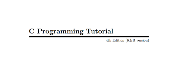 Download C programming Tutorials PDF Free