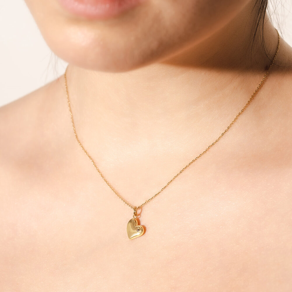 gold necklace for dog and ladies