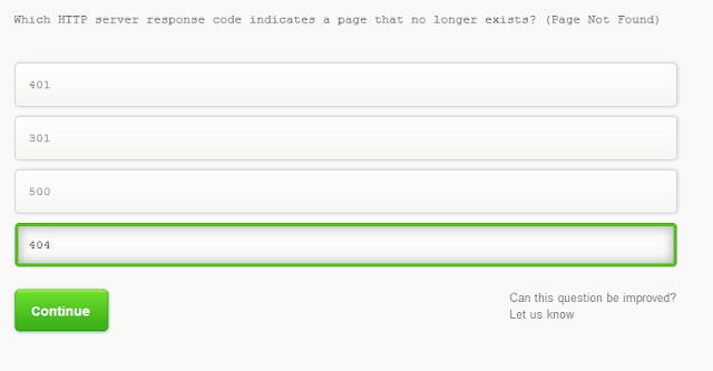 Which HTTP server response code  indicates a page that no longer exists?(Page not found)