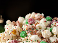 Christmas Crunch {Funfetti Popcorn Christmas Style}