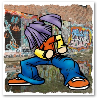 Hip Hop Graffiti on T-Shirt and Poster