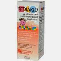 iHerb Coupon Code YUR555 Pediakid USA, 22 Vitamins & Multimineral Liquid Supplement, Orange-Apricot Fruit Flavor, 4.17 fl oz (125 ml)