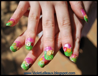 Nail Art World - gallery of nail design: Special manicure from Violet 