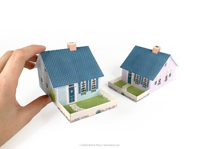Miniature Paper House 3 New England
