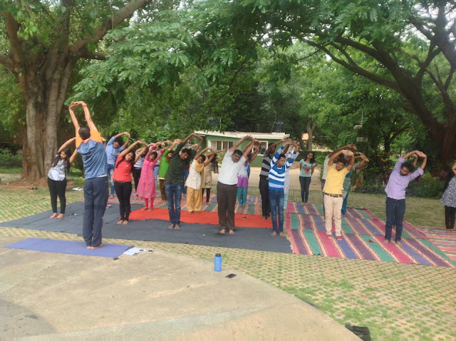 International Day of Yoga - 2017 celebrations in Vee Technologies