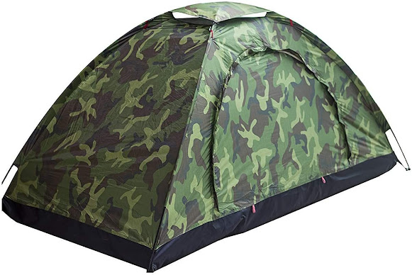 PAYPIN - Camouflage Camping Tent, Camping Dome Tent Camouflage with Carry Bag, Waterproof Instant Camping Tent for Hiking