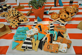 pumpkin pow wow first birthday party cookies
