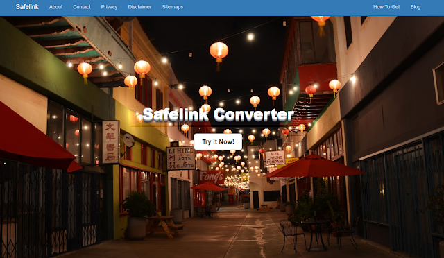 Safelink Converter Responsive Blogger Template With Bootstrap