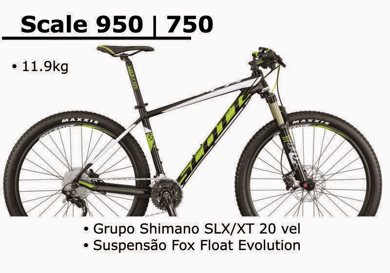  Bicicleta Scott Scale 950 / 750 2015