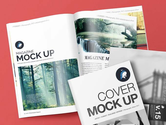 Mockup Magazine Cover PSD Templates