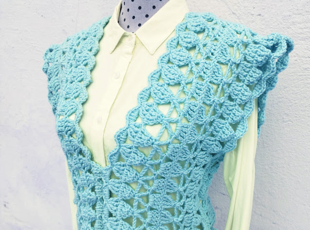 4 Crochet Imagen Sencillo chaleco de mujer a crochet y ganchillo Majovel Crochet  Majovel Crochet corche croche crichet DIY bareta