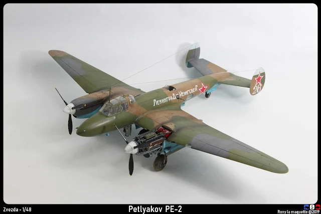 Maquette du Petlyakov Pe-2 de Zvezda au 1/48.