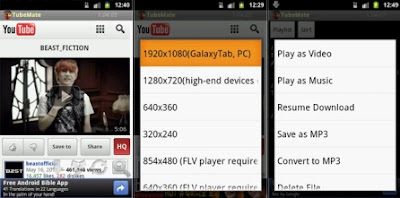 download youtube videos via android