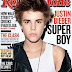 Justin Bieber posou com o cabelo arrepiado para a capa da revista “Rolling Stone”